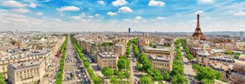 Hermosa vista panorámica de Paris.
